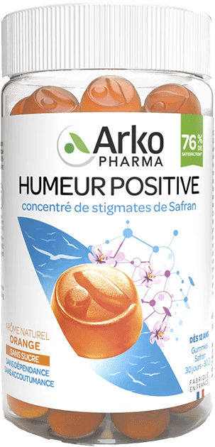 ARKOPHARMA GUMMIES Safran Gomme humeur positive Pot/60