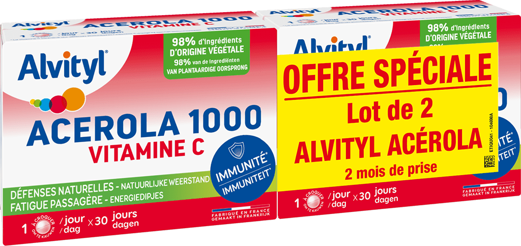 ALVITYL ACEROLA 1000 VITAMINE C Comprimés à croquer 2B/30