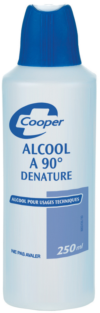 ALCOOL DENATURE COOPER 90° Solution Flacon de 250ml