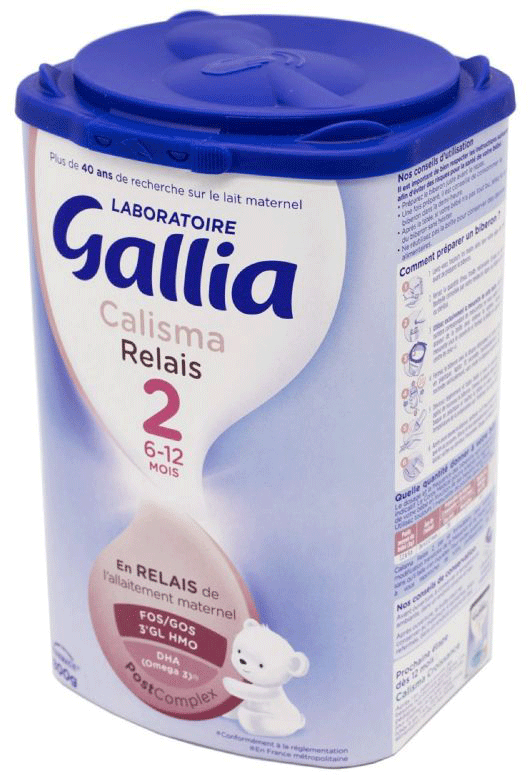 Lait Calisma - Relais Allaitement - 2e Age - 6 Mois A 1 An - Gallia - 400g  - Gallia